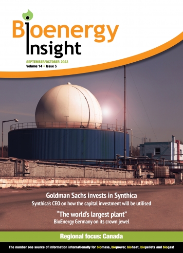 Bioenergy Insight Cover Story: Goldman Sachs Invested in Synthica